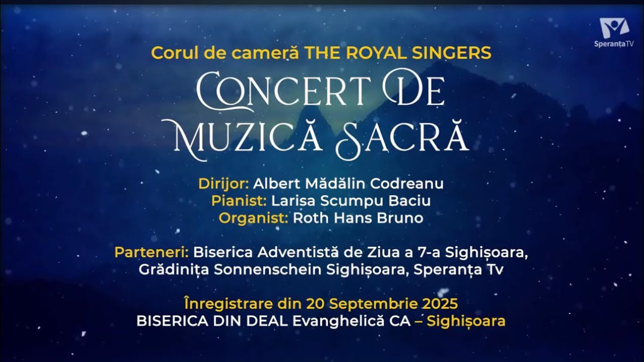 Corul THE ROYAL SINGERS - Concert de Muzică Sacră | Biserica din Deal, Sighișoara