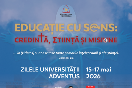 Speranta TV | O nouă ediție a Zilelor Universității Adventus în perioada 15-17 Mai 2026