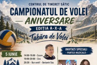 Speranta TV | Centrul de Tineret Sătic, județul Argeș, găzduiește, în perioada 5–7 iunie, ediția aniversară a Taberei de Volei, care marchează 10 ani de campionat