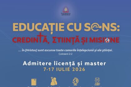 Speranta TV | Universitatea Adventus din Cernica organizează, în perioada 7–17 iulie, sesiunea de admitere din această vară