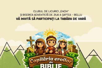 Speranta TV | Biserica Adventistă Bellu din București îi invită pe copiii cu vârste între 5 și 11 ani, alături de cel puțin unul dintre părinți, la tabăra „Copilăria Eroilor”