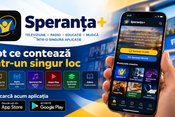 Speranta TV | Speranța+ a fost lansată! Televiziunea, radioul și resursele spirituale ale Speranța Media Group, într-o singură aplicație